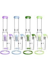 16" Multi-Chamber 6 Arm Tree & Inline Perc Water Pipe