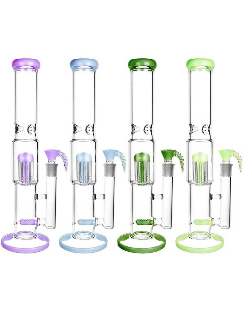 16" Multi-Chamber 6 Arm Tree & Inline Perc Water Pipe