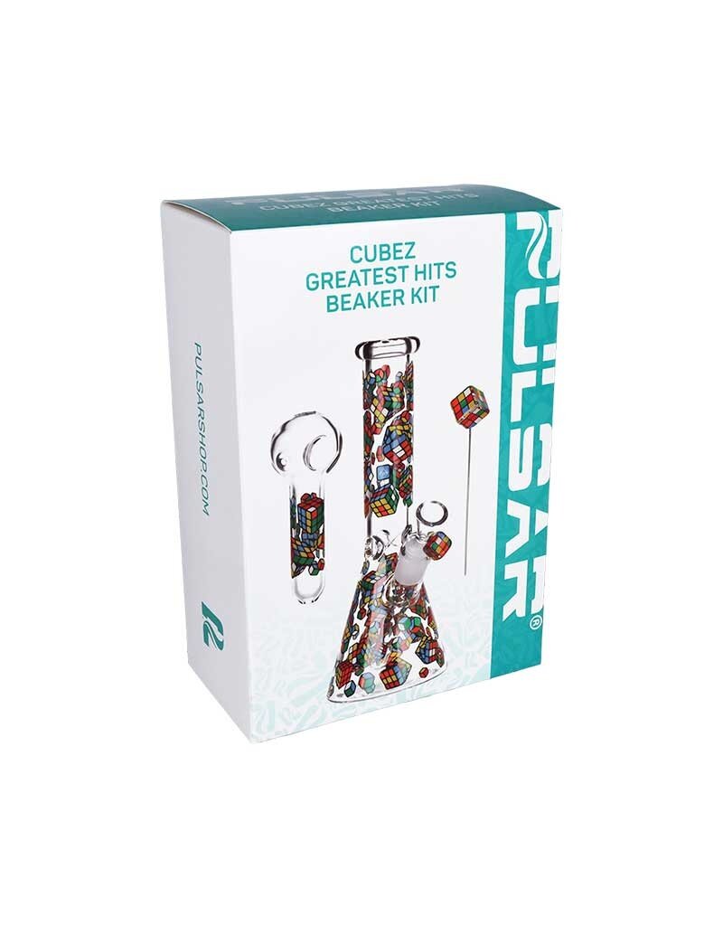 10" Pulsar Greatest Hits Rubix Cubez Beaker Kit Water Pipe