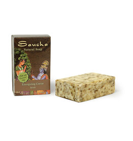 Saucha Energizing Cocoa Scrub Soap Bar 3.5oz. (100g)