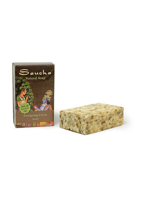 Saucha Energizing Cocoa Scrub Soap Bar 3.5oz. (100g)