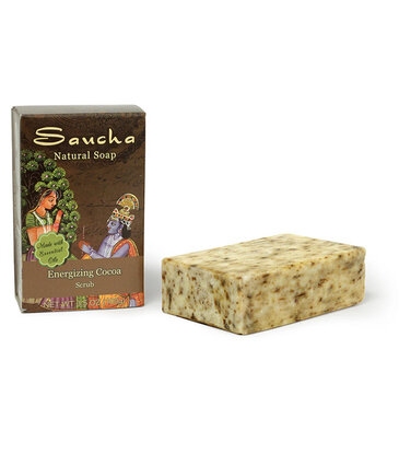 Saucha Saucha Energizing Cocoa Scrub Soap Bar 3.5oz. (100g)
