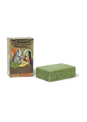 Saucha Uplifting Tulsi Scrub Bar 3.5oz. (100g)