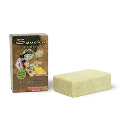 Saucha Refreshing Vetiver Soap Bar 3.5oz. (100g)