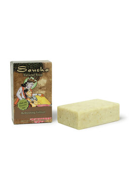 Saucha Refreshing Vetiver Soap Bar 3.5oz. (100g)