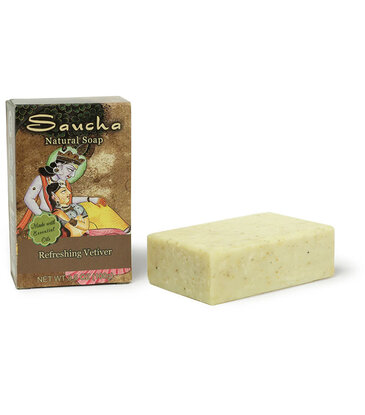 Saucha Saucha Refreshing Vetiver Soap Bar 3.5oz. (100g)