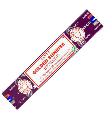 Satya Satya Golden Sunrise Incense 15 Gram Box