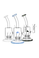8.75" Bent Neck Matrix Perc Water Pipe