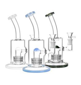 8.75" Bent Neck Matrix Perc Water Pipe