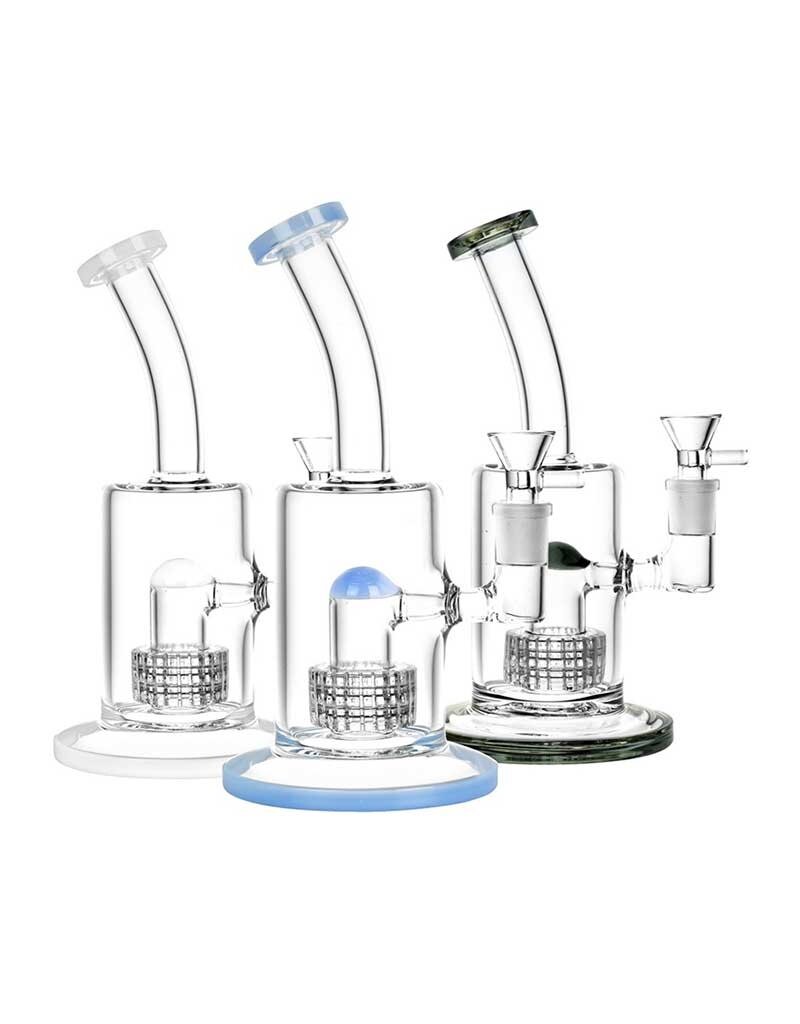 8.75" Bent Neck Matrix Perc Water Pipe