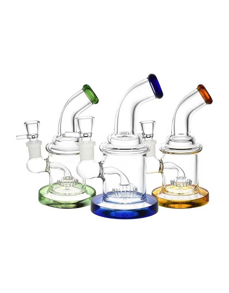 6" Rippin Rascal Circ Perc Bent Neck Water Pipe