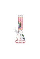 10" Pink Unicorn Beaker Water Pipe