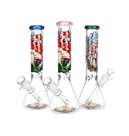 10" Eye of the Shroom Beaker Water Pipe