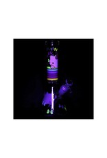 10" Greetings Cat Glow Beaker Water Pipe