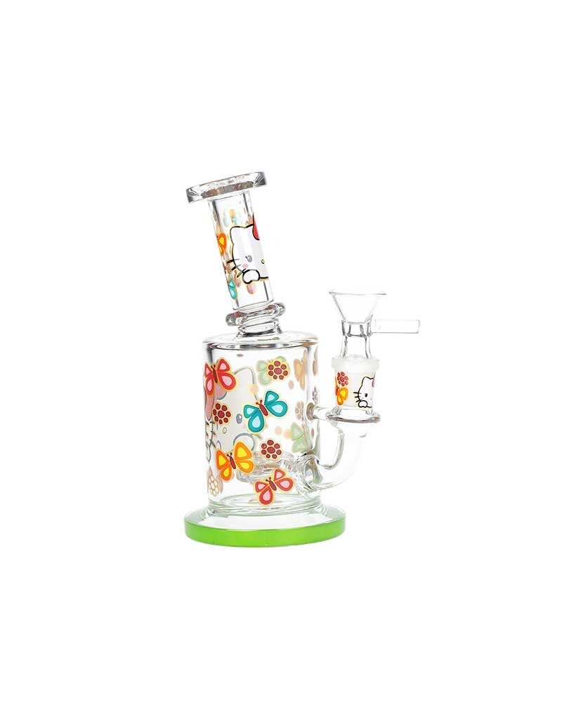 6" Salutations Kitty Rig Style Water Pipe