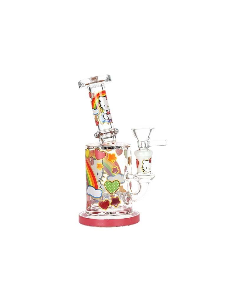 6" Salutations Kitty Rig Style Water Pipe