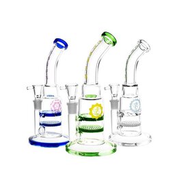 9" Root Chakra Honey Comb and Vortex Perc Water Pipe