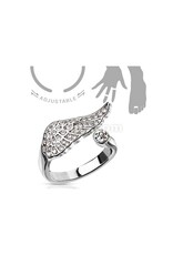 Angel Wing Multi-Pave Gems Adjustable  Mid-Ring / Toe Ring