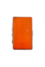 Nulite Leather Cigarette Case 100's Orange
