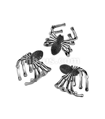 Hollywood Body Jewelry Spider 316L Stainless Steel Ring