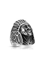 Apache Indian Chief 316L Stainless Steel Ring