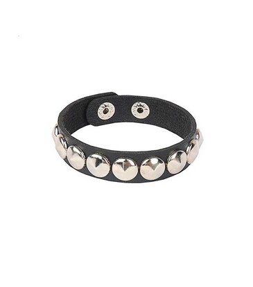 Round Stud Leather Bracelet