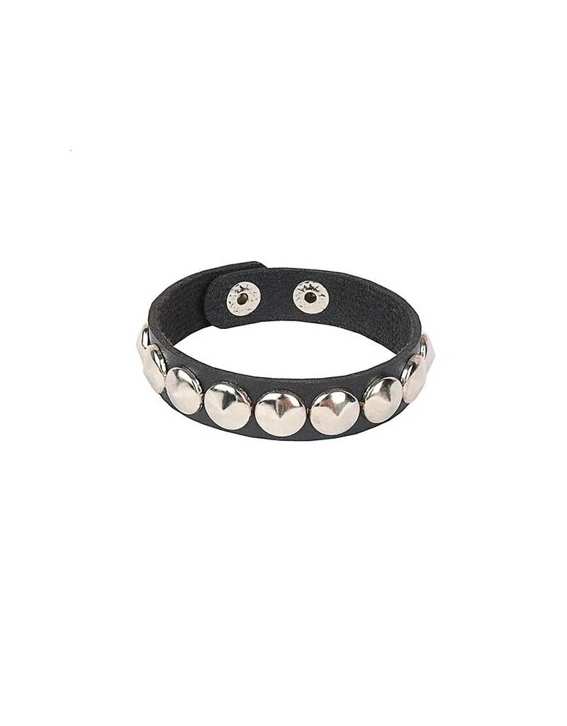 Round Stud Leather Bracelet