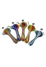 3.5" Line Work Magnifier Bead Marty Hand Pipe