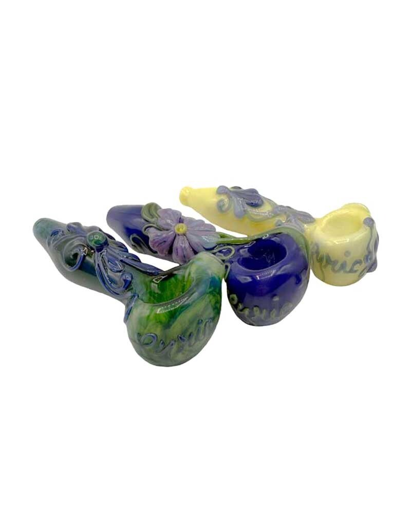 5" Lyric Floral Design Hand Pipe