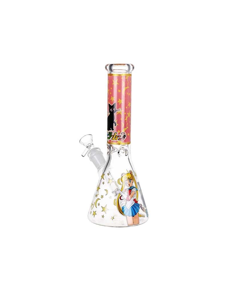 10" Anime Girl Glow In The Dark Beaker Water Pipe