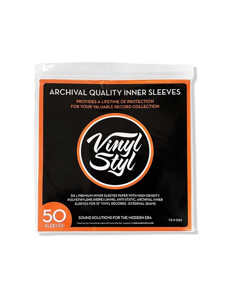 Vinyl Styl Archival Quality Premium  Inner Sleeves 50 Count