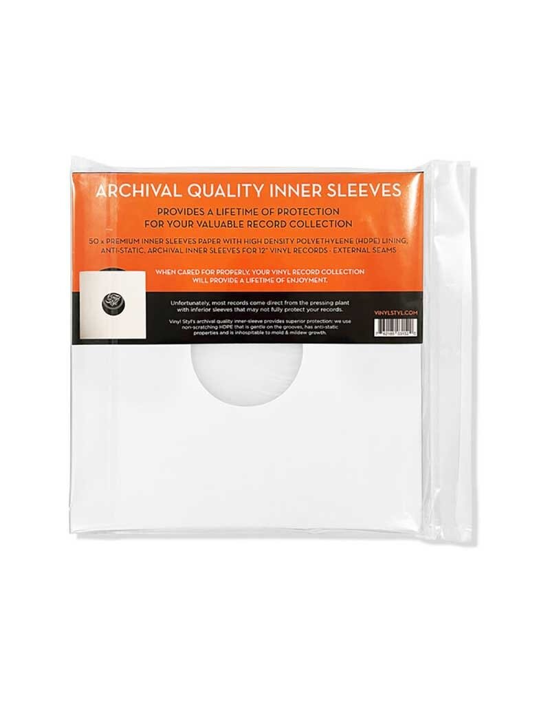 Vinyl Styl Archival Quality Premium  Inner Sleeves 50 Count