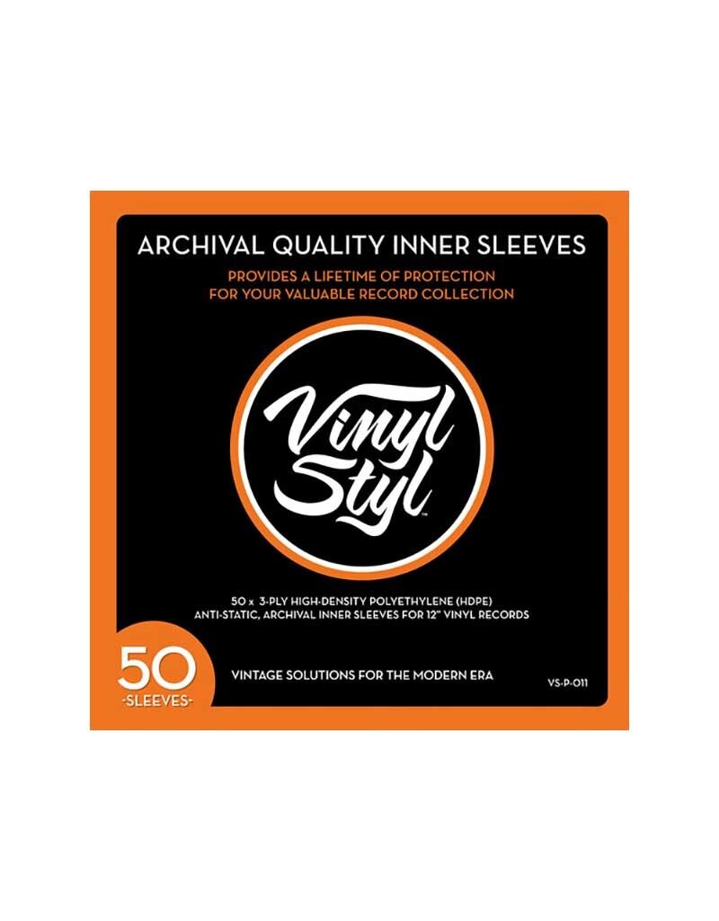 Viny Styl Archival Quality 3-PLY Inner Sleeves 50 Count