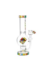 12.5" Pulsar Honey Comb Inline Rubix Cube Water Pipe