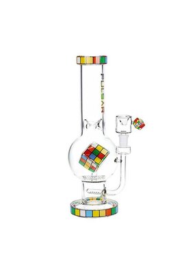 12.5" Pulsar Honey Comb Inline Rubix Cube Water Pipe