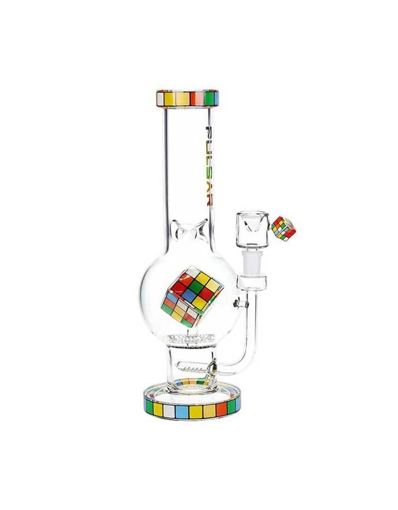 12.5" Pulsar Honey Comb Inline Rubix Cube Water Pipe