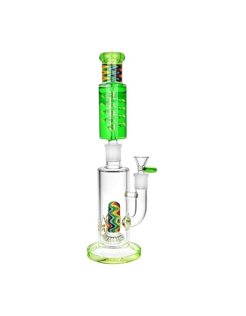 13" Pulsar Stackable Worked Perc Glycerin Water Pipe