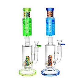 13" Pulsar Stackable Worked Perc Glycerin Water Pipe