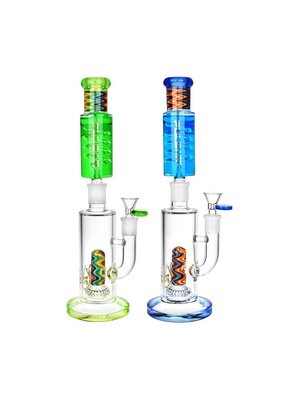13" Pulsar Stackable Worked Perc Glycerin Water Pipe