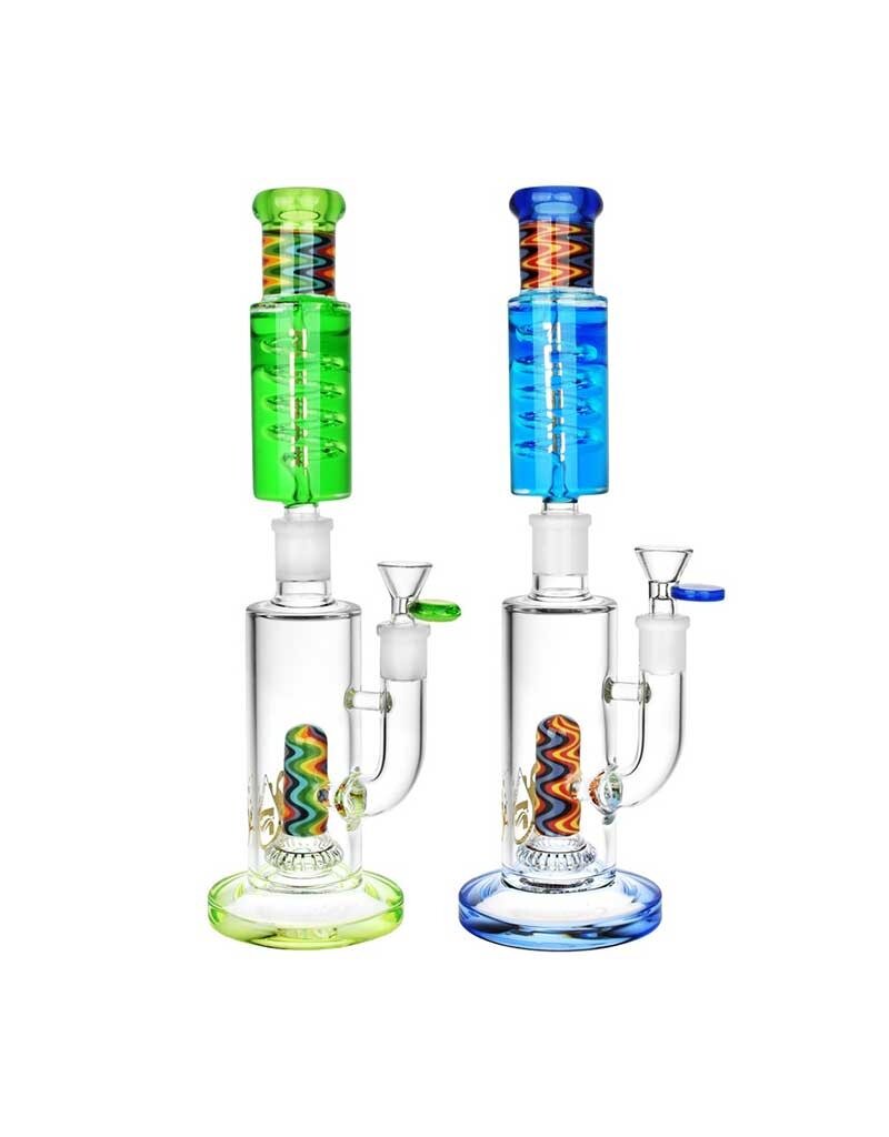 13" Pulsar Stackable Worked Perc Glycerin Water Pipe