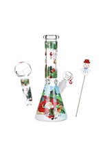 10" Pulsar Ho-Ho-Holiday Beaker Water Pipe Set