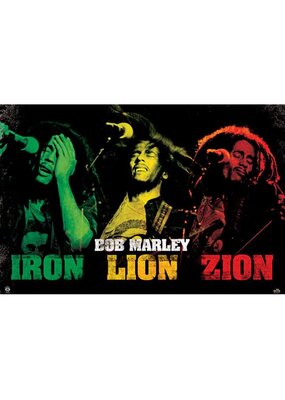 Bob Marley - Iron Lion Zion Poster 36"x24"