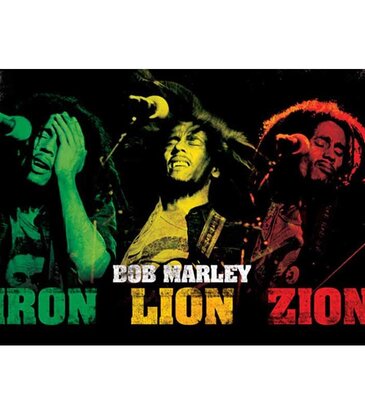 Bob Marley - Iron Lion Zion Poster 36"x24"