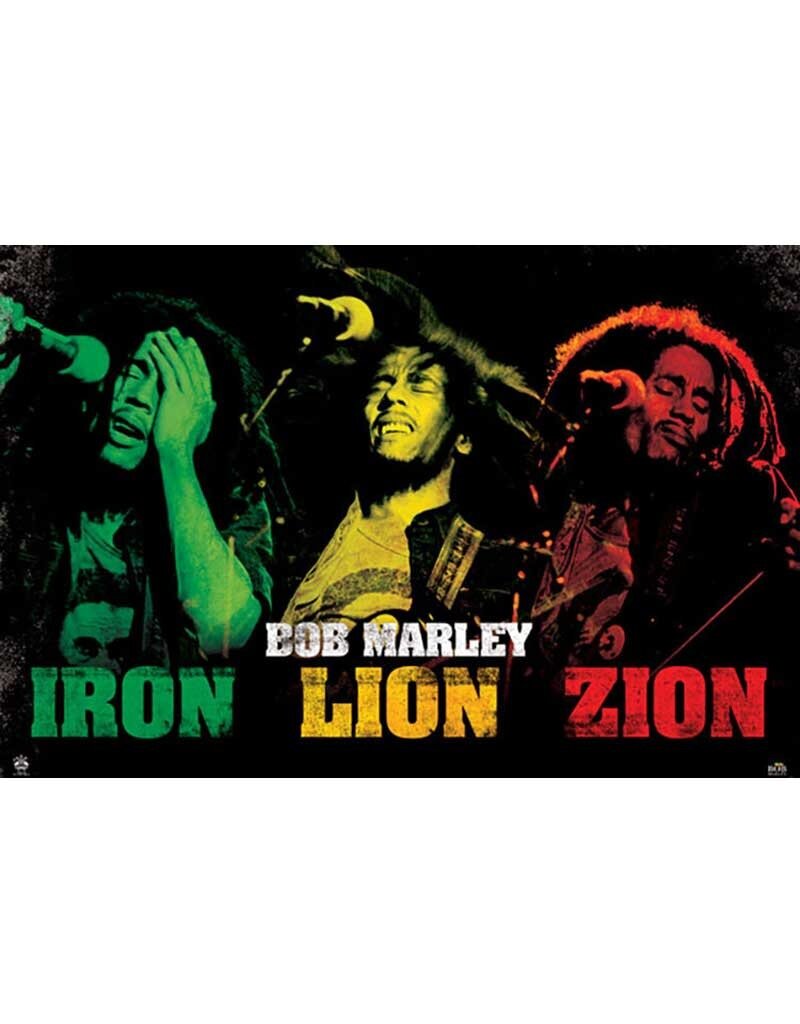 Bob Marley - Iron Lion Zion Poster 36"x24"
