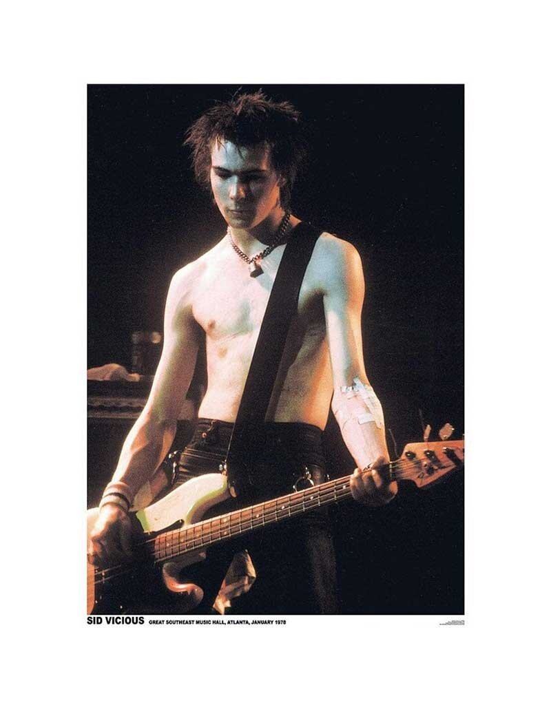 Sex Pistols - Sid Vicious Atlanta 1978 Poster 24"x36"
