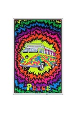 Peace Bus Blacklight Poster 23" x 35"