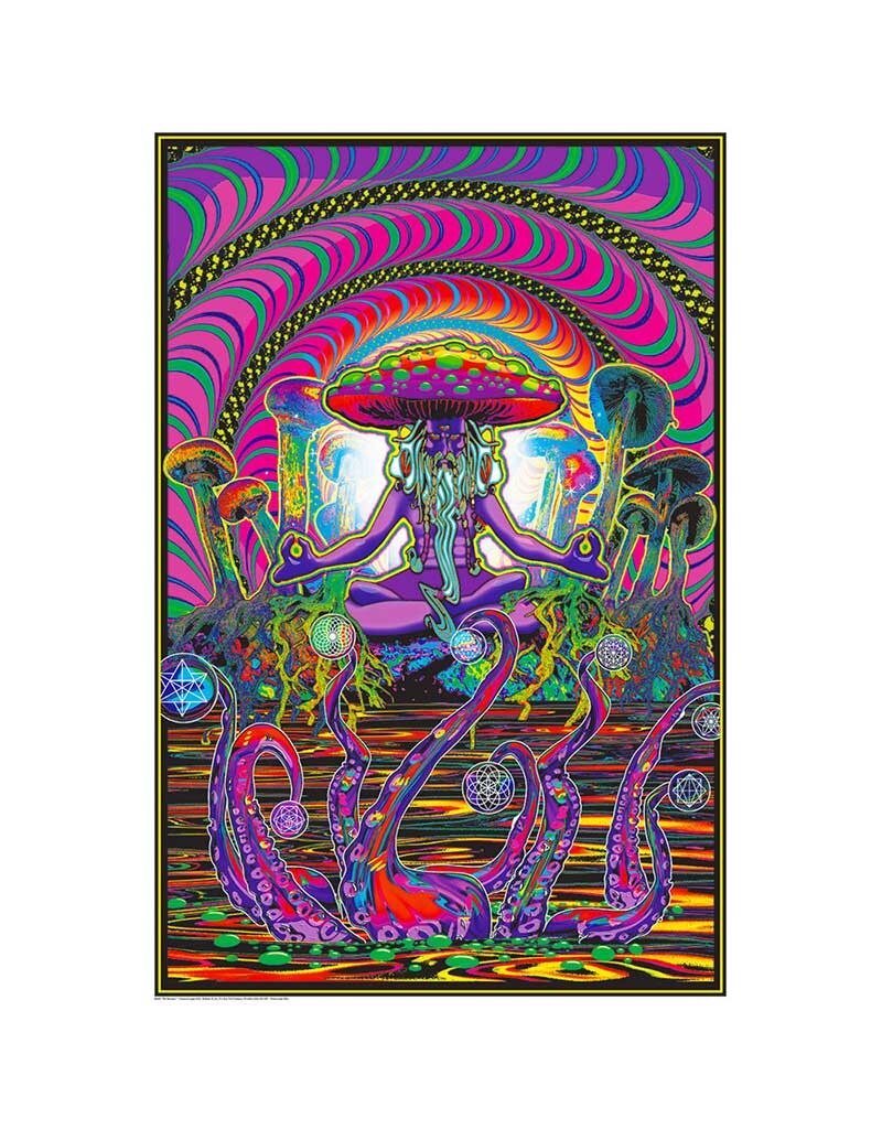 The Shroomer Blacklight Poster 24"x36"