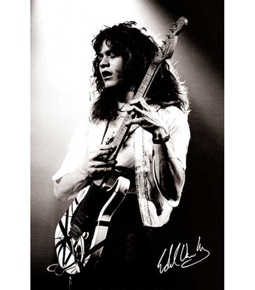 Eddie Van Halen - Black and White Poster 24"x36"