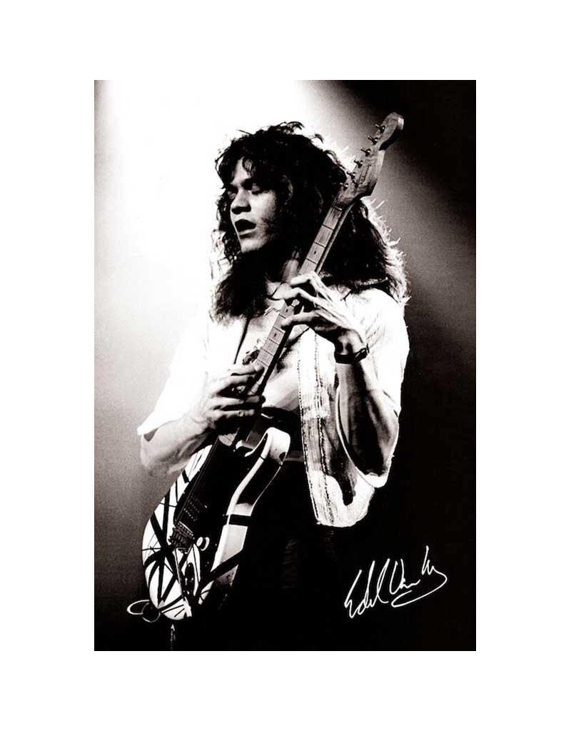 Eddie Van Halen - Black and White Poster 24"x36"
