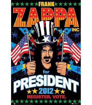 Frank Zappa - For President Poster 24x36"